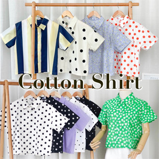 เสื้อเชิ้ตแขนสั้น 👕COTTON JAPAN &amp; KOREAN SHIRT👕 มี2ไซส์ อก40”,อก44”จ้า