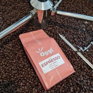 เมล็ดกาแฟคั่ว Oggi ขนาด 125 กรัม ไม่บด *** เป็นของแถมเมื่อสั่งซื้อเครื่อง Oggi GB2 และ OX6 ลูกค้าไม่สามารถเลือกรสเองได้