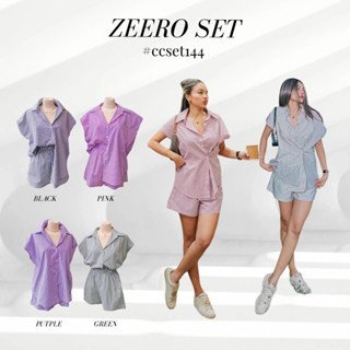 Zeero Set ชุดเซ็ทขาสั้นลายทาง [พร้อมส่ง]