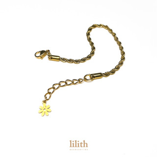 Lilith - Rope chain bracelet stainless สร้อยข้อมือ ลายโซ่ สเเตนเลส