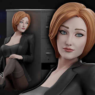 [โมเดลไม่ทำสี] Dana Scully [The X Files] 3D printing model