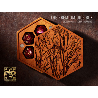 The Garden of Eden Dice Box CHERRY WOOD | Premium DnD Dice Box | D&amp;D DiceBox | Dice Vault | Dice Storage for MTG RPG