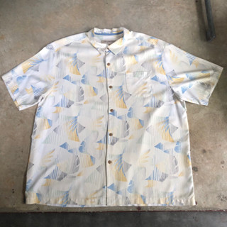 เสื้อฮาวาย Vtg.Hawaii Shirt TOMMY BAHAMA MADE IN CHINA Sz.XXL 100% SILK