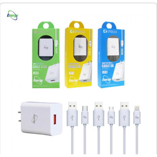 Energy Adapter Quick chargeชาร์จเร็ว3.0/3.4หัวชาร์จ3.0+สายชาร์จ Micro/Type-C /ios3.4A FAST CHARGERSET Type c Micro