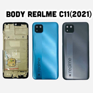 ‼️NEW‼️Body บอดี้ Realme C11 (2021)บอดี้ชุด  ‼️ตรงรุ่น‼️ เคสกลาง+ฝาหลัง ‼️สินค้าพร้อมส่งในไทย🚛