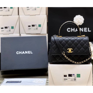 ✈️New Chanel Coco Handle Flap Small งานเทพ 📌หนังอิตาลีนำเข้างานเทียบแท้