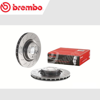 BREMBO จานเบรคหน้า เจาะรู BENZ SLK R172 (250 350) (HC) 2011- / D09 B744 51 / ราคา 1ใบ