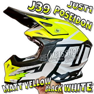 JUST1 J39 POSEIDON MATT FLUO YELLOW BLACK WHITE