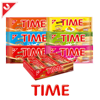 Wafer TIME ไทมเวเฟอร์ 360g 1 กล่อง 12 ชิ้น มี 6 รสชาติ