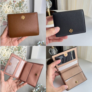 🎀 (สด-ผ่อน) กระเป๋าสตางค์ 2 พับ สีดำ สีน้ำตาล 84691 สีเขียว ARUGULA 80900 / 52902 TORY BURCH EMERSON MINI WALLET