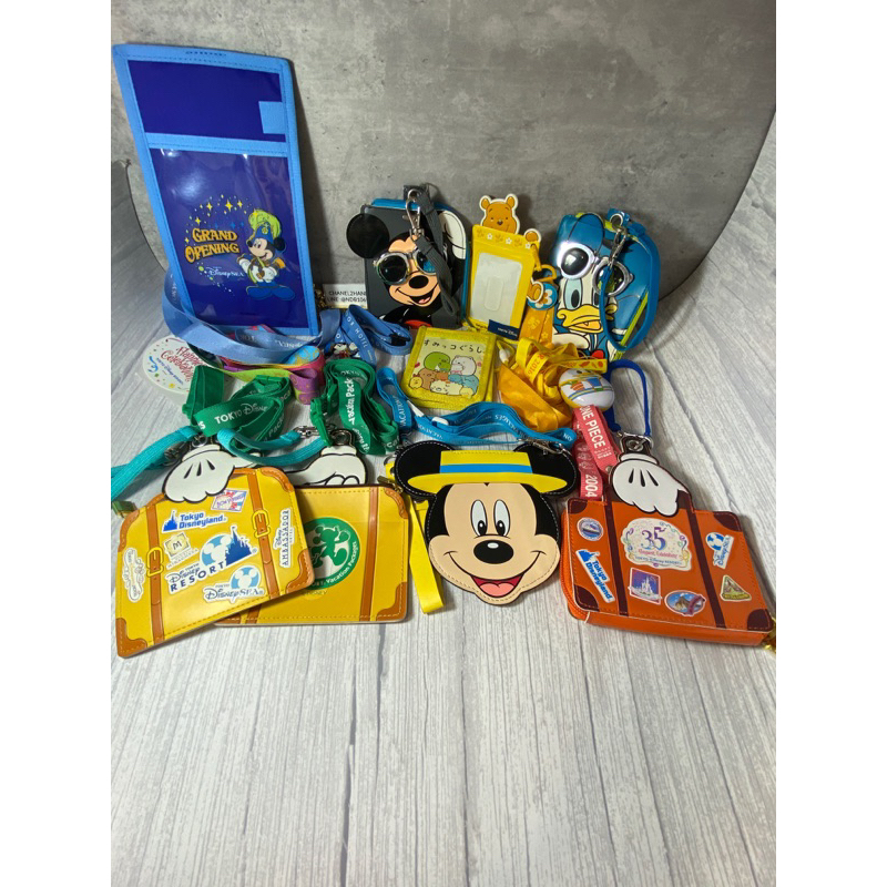 JAPAN CHANEL2HAND99 TOKYO DISNEY RESORT SEA USJ ที่ใส่บัตร ใส่เหรียญ สายคล้องคอ สายถังป๊อบคอร์น โตเก