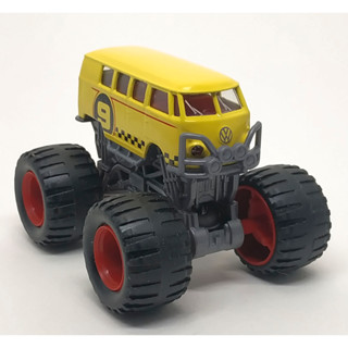 Majorette Monster Truck - Volkswagen T1 no.9 - สีเหลือง /scale 1/59 (3 inches) no Package