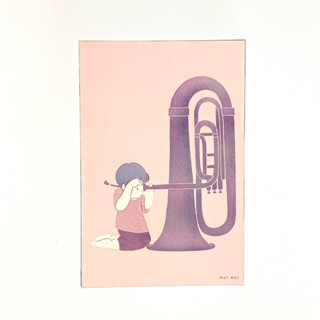 Pianissimo Press โปสการ์ด Tuba ทูบา