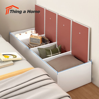 Thing a Home ตู้เก็บของปลายเตียงในห้องนอน ตู้ข้างเตียง ฝาเปิดด้านบน มาพร้อมช่องแยก สำหรับเก็บของใช้ส่วนตัว