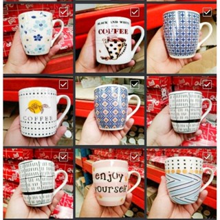 แก้วกาแฟ เซรามิค ลายสวยคมชัด ขนาด7.5*8cm.สินค้าพร้อมส่ง