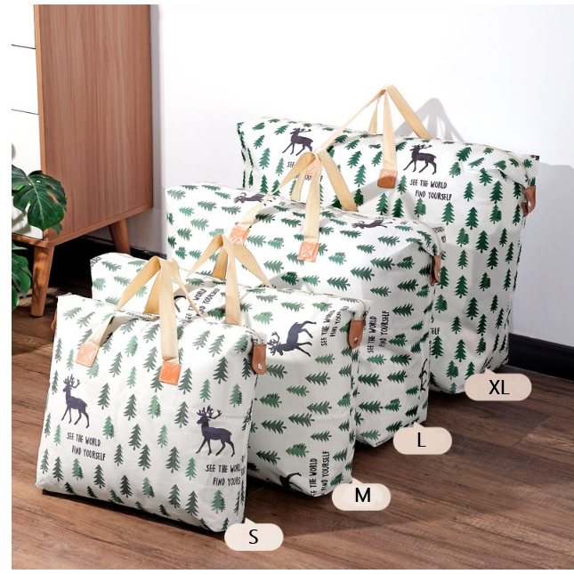 furnituredirect ถุงผ้า มีซิป กันน้ำ ถุงใส่ผ้านวม มี 4 ขนาด คละลาย hl 1720