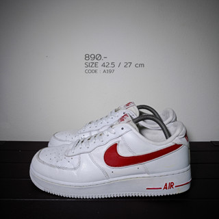 Nike Air Force 1 Gym Red 42.5 / 27 cm AF1 มือสองของแท้100% (A197)