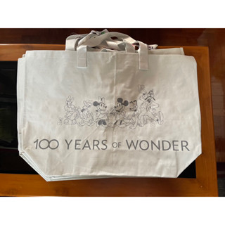 ถุง Shopping Bag 100 years  Hongkong Disneyland ลาย Mickey and Friend