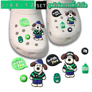 ⭐️พร้อมส่งจากไทย⭐️ Jibbitz set แบบsetตัวติดรองเท้า crocs Baoji รองเท้าอื่นๆที่มีรูทุกยี่ห้อ ตัวติดรองเท้าหัวโต