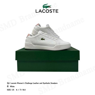 Lacoste รองเท้าผ้าใบ รุ่น Lacoste Womens Challenge Leather and Synthetic Sneakers Code: 7-40SFA00531Y9