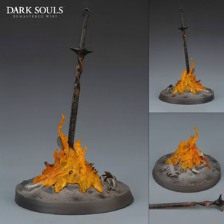 Figure ฟิกเกอร์ Estatua Dark Souls ดาร์กโซลส์ Bonfire Glowing Fire Sword ดาบเพลิงเรืองแสง ดาบไฟ พร้อมไฟ With LED โมเดล