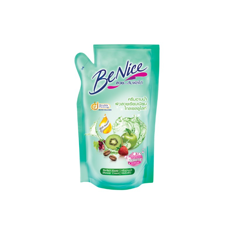 LOTใหม่EXP.2026 บีไนซ์ ครีมอาบน้ำไกลเซลลูไลท์โพรเทคชั่น 400มล. Benice Cellulite Protection Shower Cream 400ML.