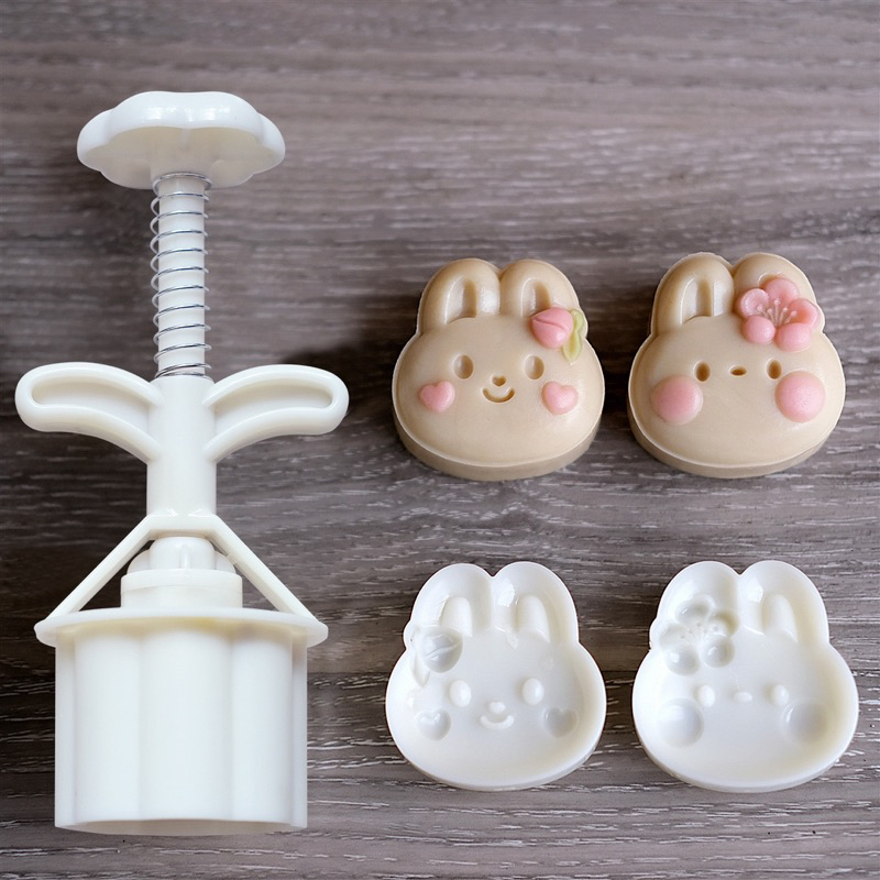 พิมพ์กดคุกกี้ พิมพ์กดทาร์ต พิมพ์กดขนมไหว้พระจันทร์ รูปกระต่าย ชุด 2ชิ้น ขนาด 50 กรัม