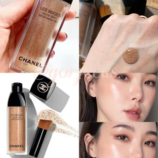 CHANEL LES BEIGES Water-Fresh Tint LIGHT MEDIUM LIGHT 30ml product A light-to-medium coverage foundation with a gel text