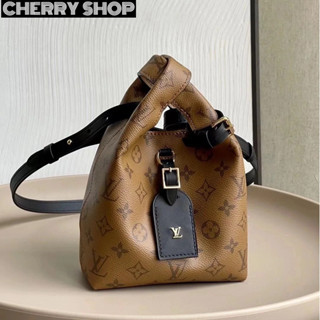 🍒หลุยส์วิตตอง Louis Vuitton Atlantis PM BAG 🍒กระเป๋าถือสตรี/ตะกร้าใส่ผัก