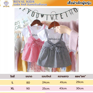 F0058 ชุดกระโปรง ลายสก็อต แขนสั้น ชุดเดรสเด็กผู้หญิง อายุที่แนะนำ 0-3 ปี  66-100