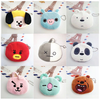 ((พร้อมส่ง)) กระเป๋าใส่เหรียญ กระเป๋าตัง หมี แพนด้า น่ารักๆ K-pop