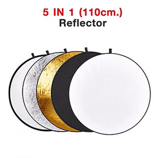 Reflector แผ่นสะท้อนแสง 5IN1 วงกลม ขนาด 110 CM. 5 in 1 รีเฟค