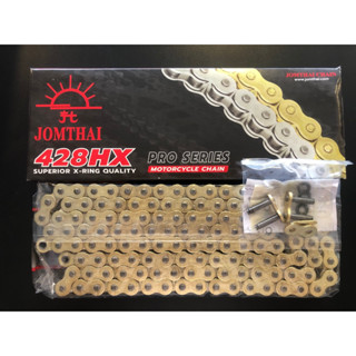 โซ่จอมไทย Jomthai 428HX X-Ring 132 ข้อ สีทอง สำหรับรถ 150cc โซ่ R15 M-Smaz CB150 CBR150