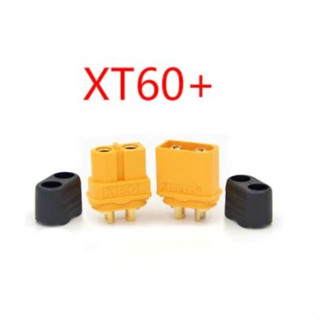 ขั้วต่อแบตเตอรี่ XT60+ 1 คู่ (ผู้-เมีย) Sheath Housing Connector Plug, Amass Lithium Battery Discharging Terminal for Rc