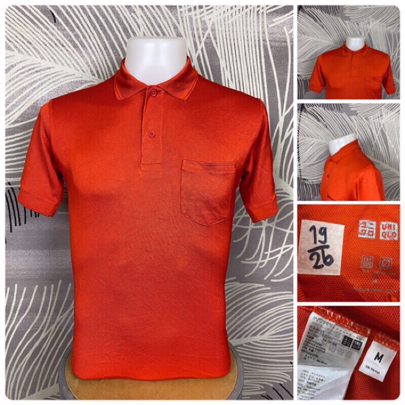 เสื้อโปโลUniqloแบรนด์แท้มือสองสภาพใหม่ไร้ตำหนิ