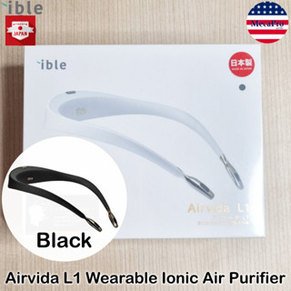 ible® Wearable Ionic Air Purifier Double-vent design, Airvida L1, Black ไอเบิล เครื่องฟอกอากาศแบบพกพา ลดฝุ่น PM2.5