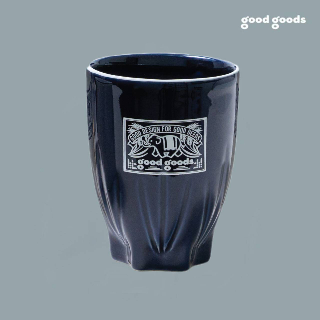แก้วเซรามิกทรงก้นจีบ Good Goods