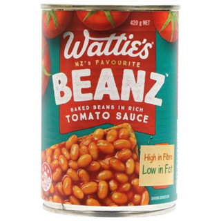 Wattie’s Beanz tomato sauce 420g. ถั่วขาวในซอสมะเขือเทศปรุงรส นำเข้าจากนิวซีแลนด์🇳🇿