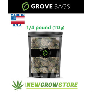 Grove Bags 1/4 pound ถุงบ่ม 113 กรัม Grove Bags ถุงบ่ม ขนาด 113 กรัม (1/4 pounds) Grove Bag 1/4 lbs 1/4lbs pound