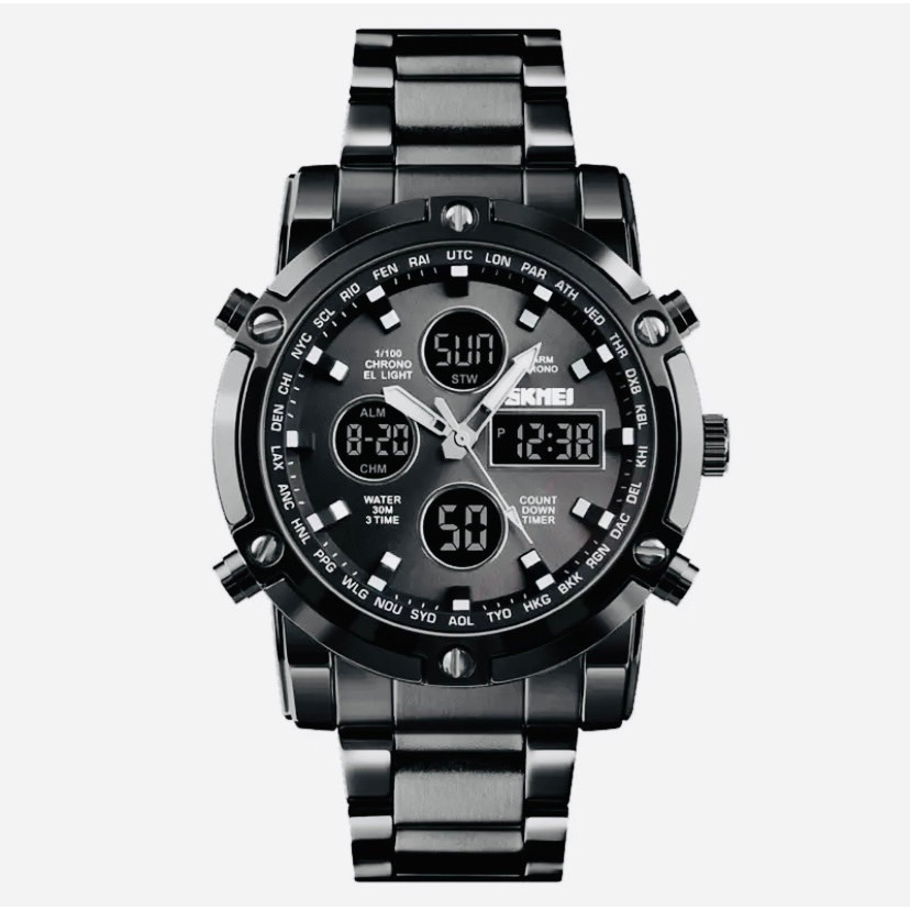 นาฬิกา SKMEI 1389 นาฬิกาข้อมือ 2ระบบ กันน้ำ ของแท้ 100%