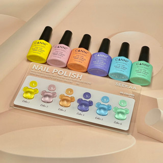 A042 สีโทนพาสเทล 6สี แบรนด์ Canni