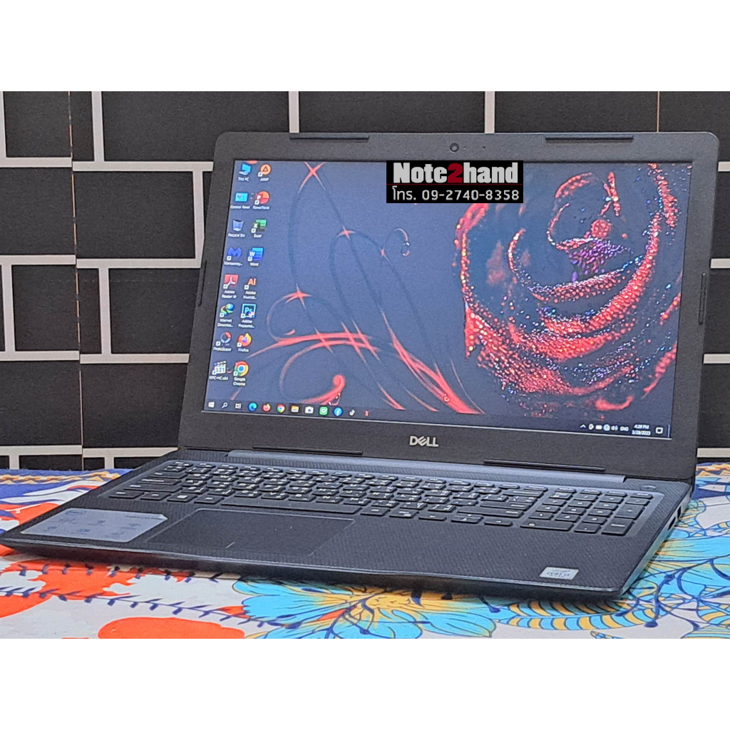 โน๊ตบุ๊คมือสอง DELL CPU Core i3-1005G1 จอ15.6”FHD แรม4+NVMe 256+วินโดว์