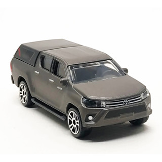 Majorette Toyota Hilux Revo Dark Gray ล้อ D5S Scale 1/58 (8cm) ไม่มี package