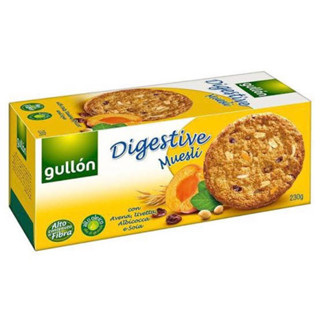 Gullion digestive muesli 230g. มูสลี่ ไดเจสทีฟ บิตสกิตผสมเกล็ดข้าวโอ๊ต ,ลูกเกด ,แอปปริคอต นำเข้าจากสเปน🇪🇸