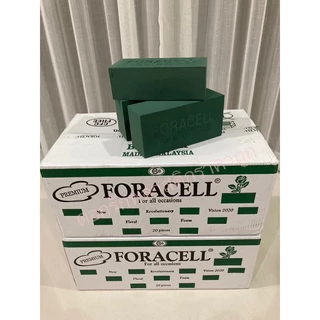 โฟมปักดอกไม้สด โอเอซิสปักดอกไม้สด สำหรับปักดอกไม้สด ตราฟลอร่าForacell 1 ลังมี 20 ก้อน (แบบสด)