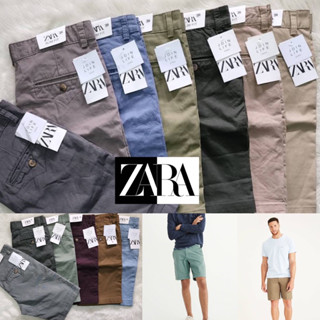 กางเกงชิโน่ขาสั้น Zara 🏷️ กางเกงขาสั้นผู้ชาย | กางเกงขาสั้นแบรนด์เนม