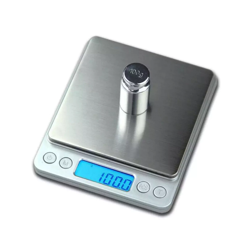 เครื่องชั่งน้ำหนักดิจิตอล ชั่งได้ 2000 กรัม ทศนิยม 1 จุด 0.1 หน้าจอ Electronic Digital Kitchen food Scale