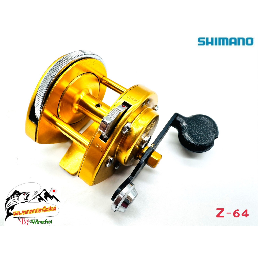 รอก รอกญี่ปุ่น รอกญี่ปุ่นมือ2 รอกตกปลา รอกเบท รอกหยดน้ำ Shimano (ชิมาโน่) Gold Demi-3 (Z-64) รอกเบททรงกลม รอกสปิน รอกวิน