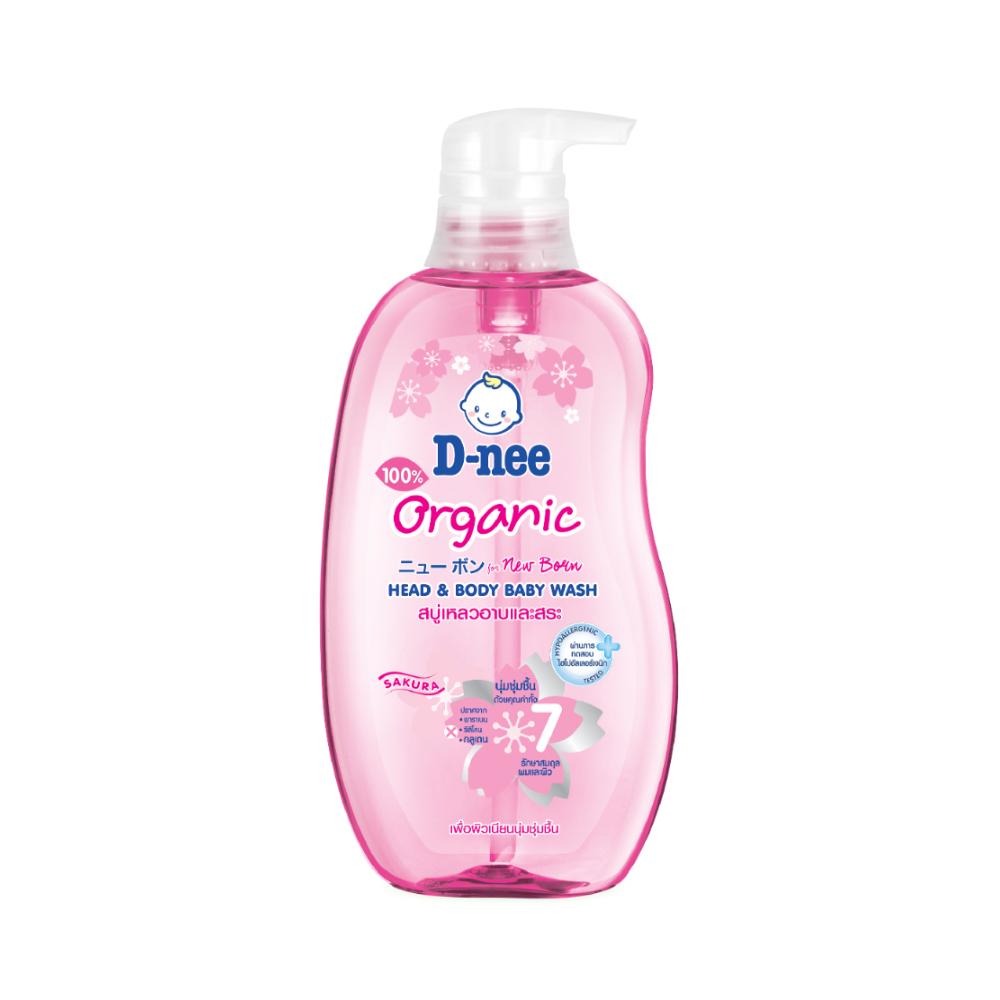 [ขวดเดี่ยว] D-nee ดีนี่ ออร์แกนิค สบู่เหลว อาบและสระ 380 มล. - รูปที่ 3