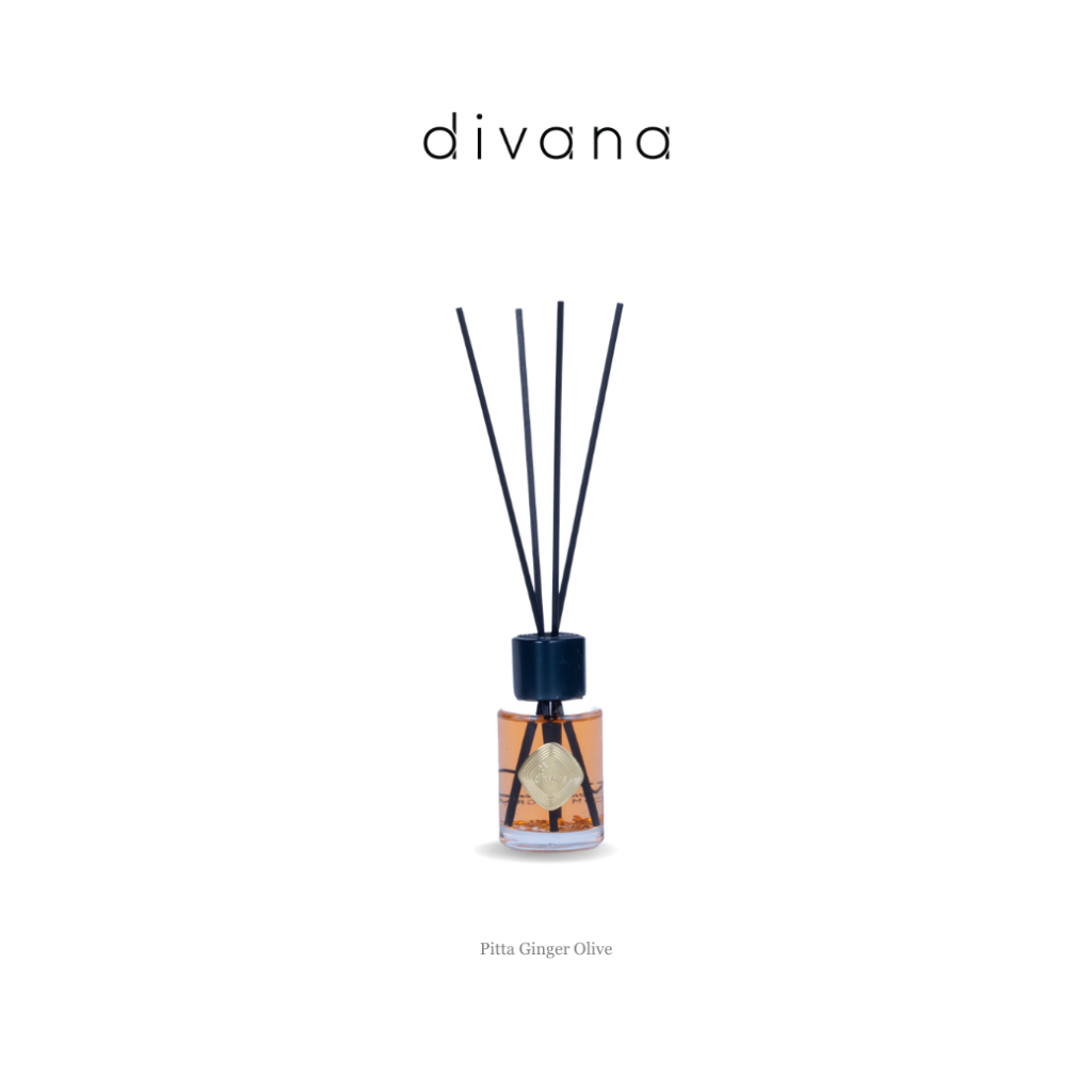 Divana Room Fragrance Four Elements Series 60ml. ก้านไม้หอม น้ำหอมอโรม่า เครื่องหอม ผสมทองคำแท้บริสุทธิ์